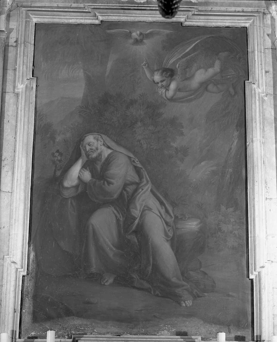 sogno di San Giuseppe (dipinto) - ambito ferrarese (sec. XIX)