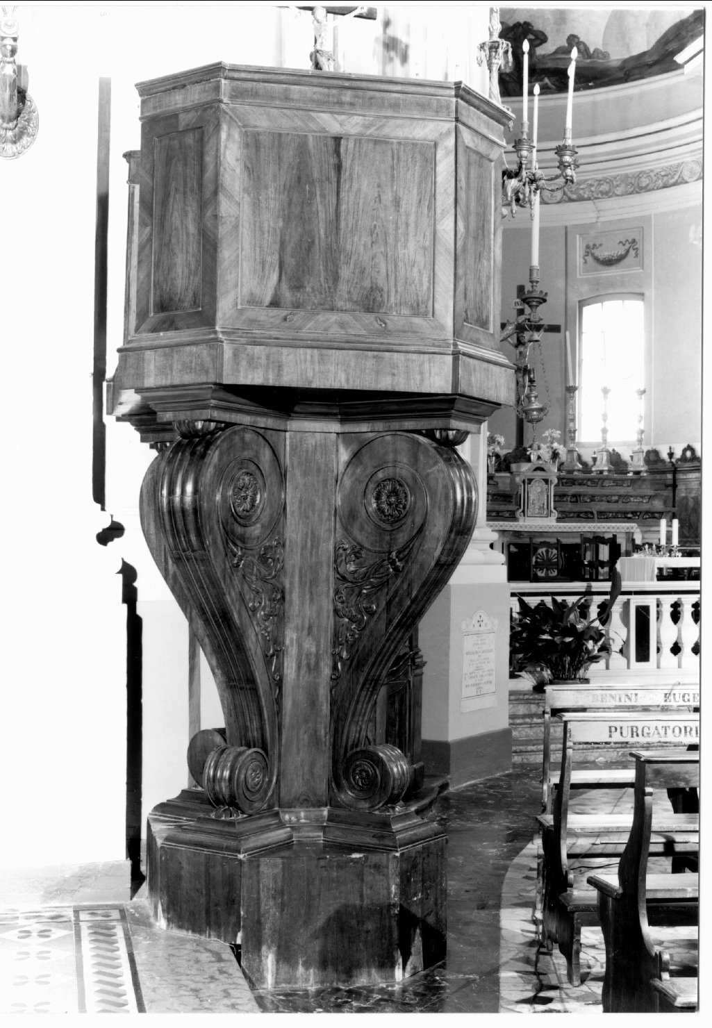 pulpito - manifattura ferrarese (sec. XIX)