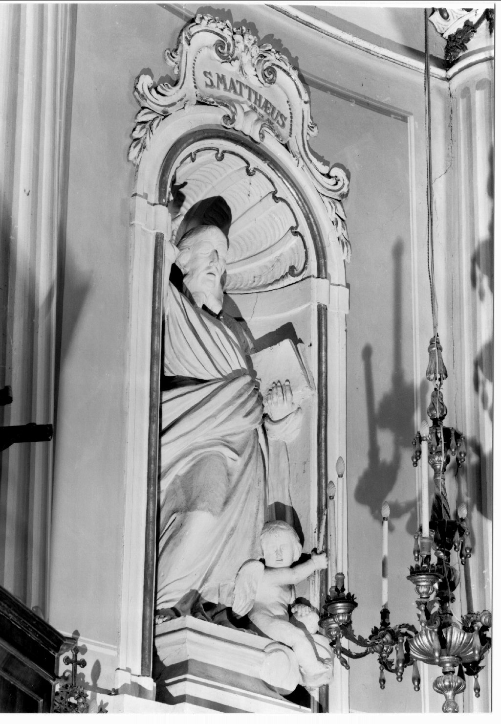 San Matteo Evangelista (statua, elemento d'insieme) di Massari Giacomo (sec. XIX)