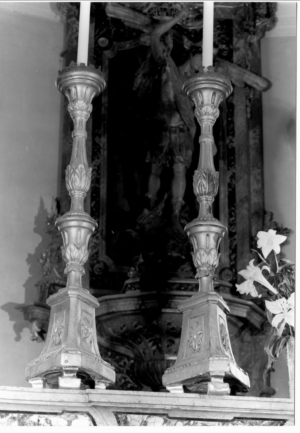 candeliere - manifattura emiliana (primo quarto sec. XIX)