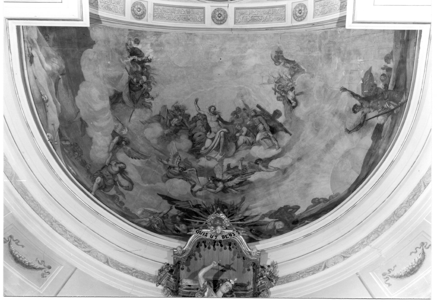 Giudizio Universale (dipinto, complesso decorativo) di Masi Giovanni, Bolognesi Alessio (sec. XIX)