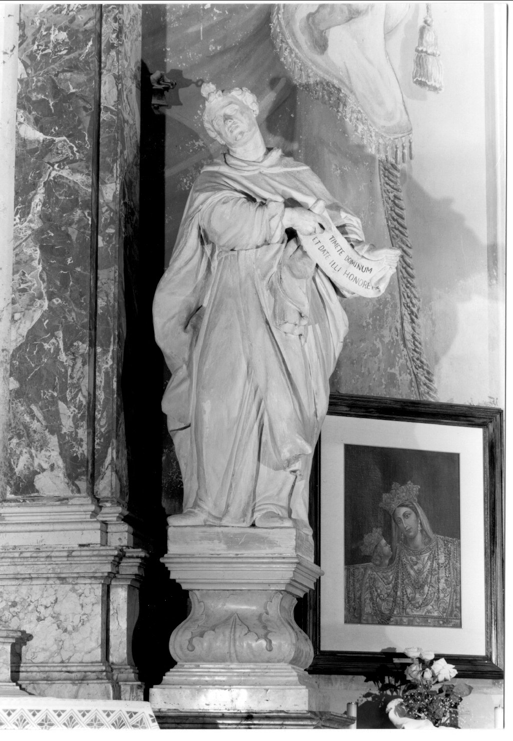 San Vincenzo Ferrer (statua, elemento d'insieme) di Ferreri Andrea (attribuito) (prima metà sec. XVIII)
