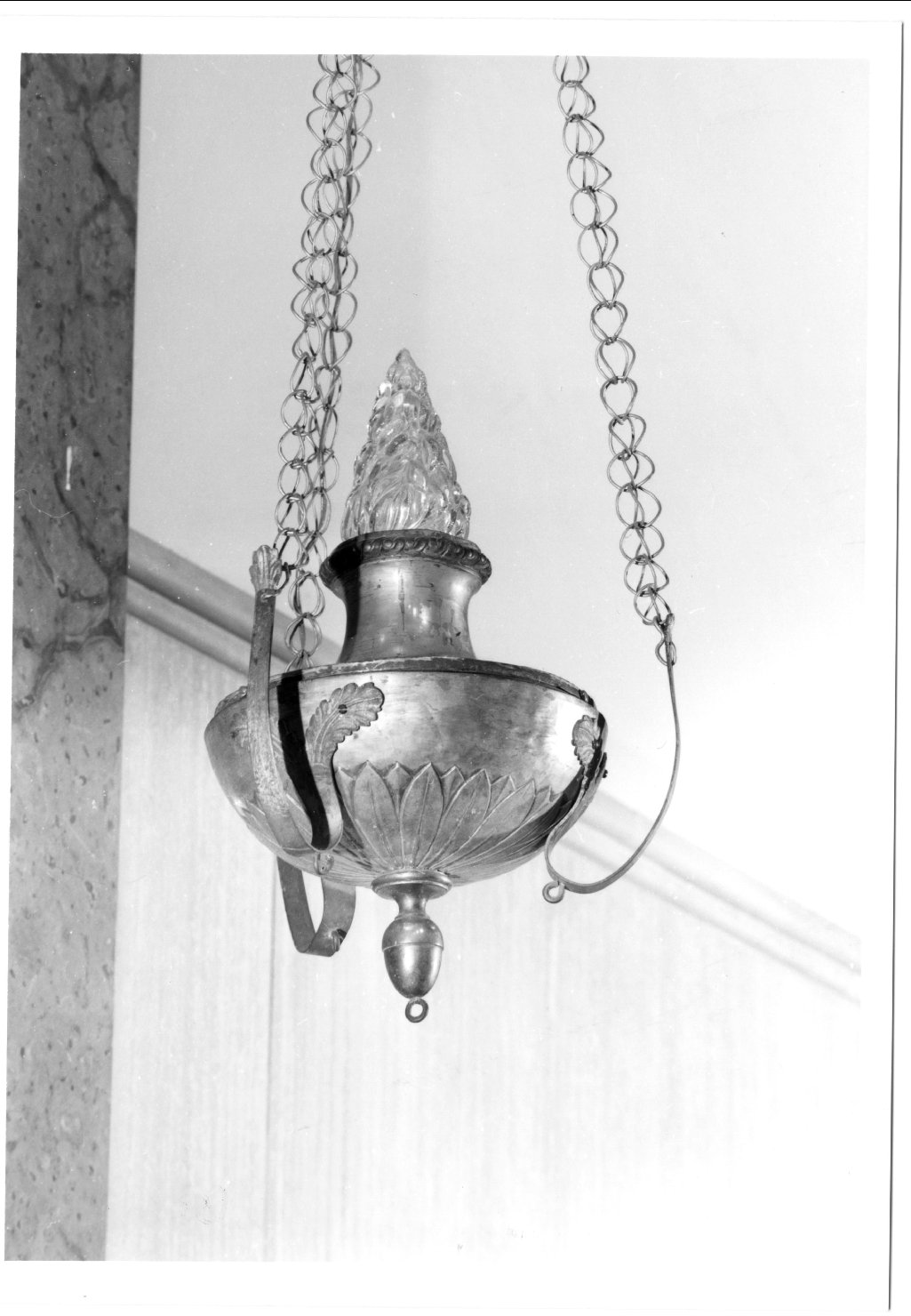 lampada pensile - manifattura emiliana (primo quarto sec. XIX)