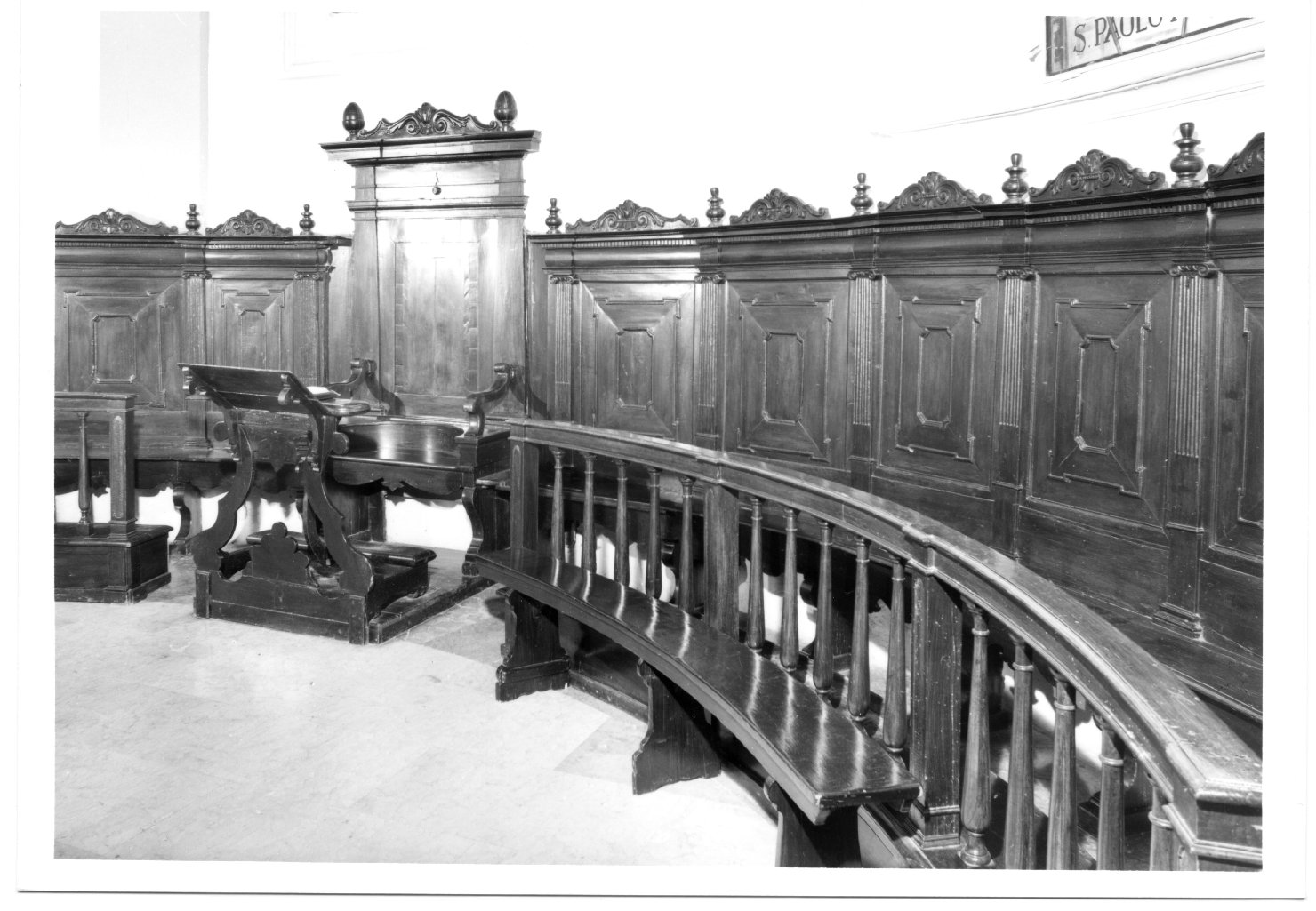 stalli del coro - manifattura emiliana (secc. XVIII/ XIX)