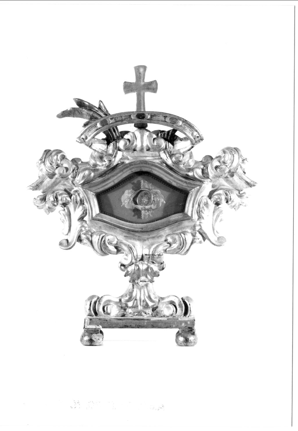 reliquiario a teca - a urna - manifattura emiliana (sec. XIX)