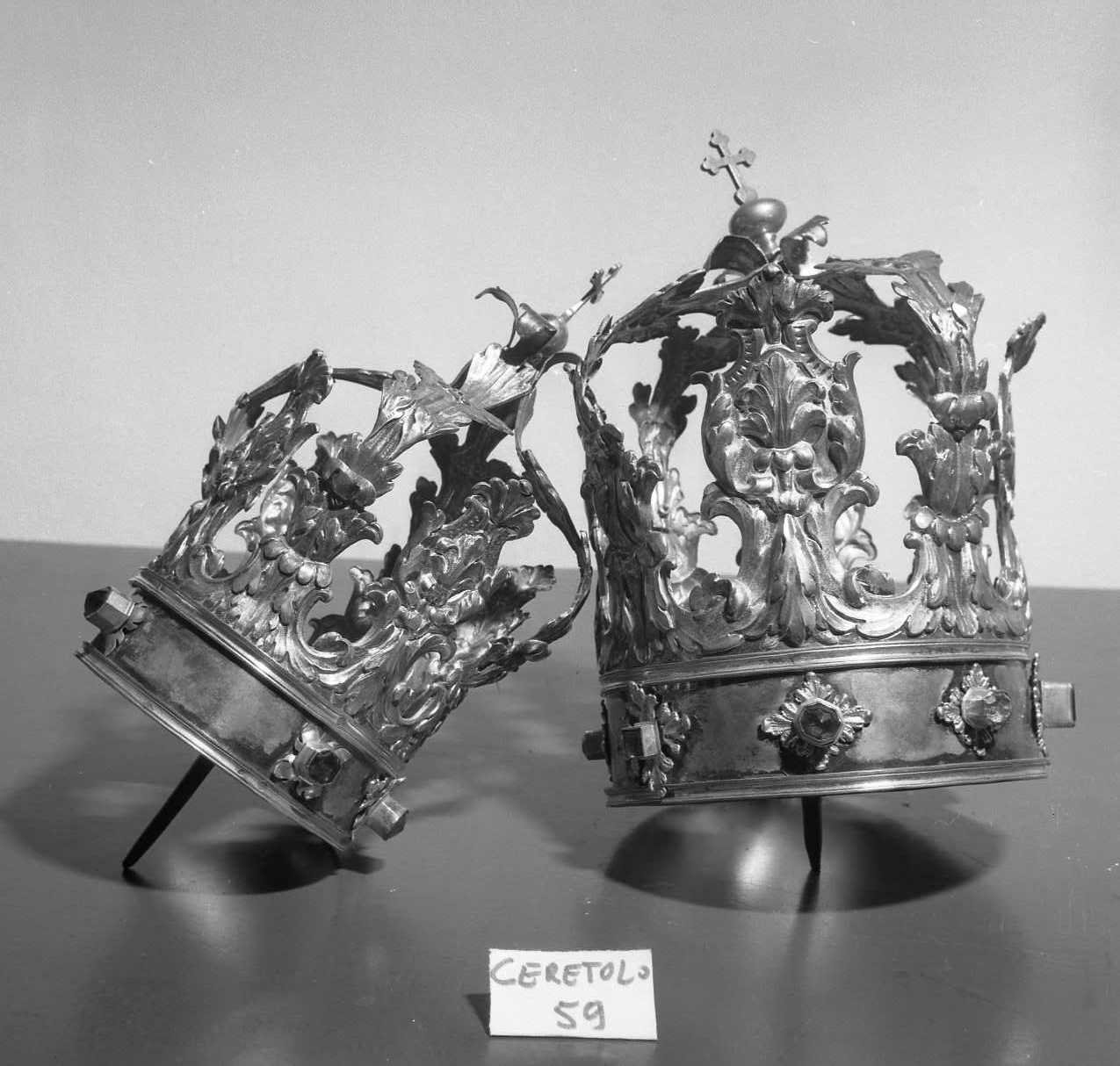 corona da statua, serie - bottega emiliana (sec. XVIII)