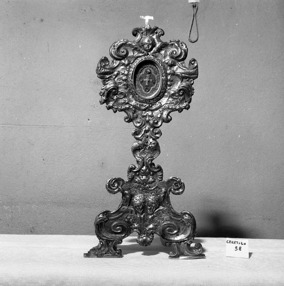 reliquiario - a ostensorio - bottega emiliana (sec. XVII)