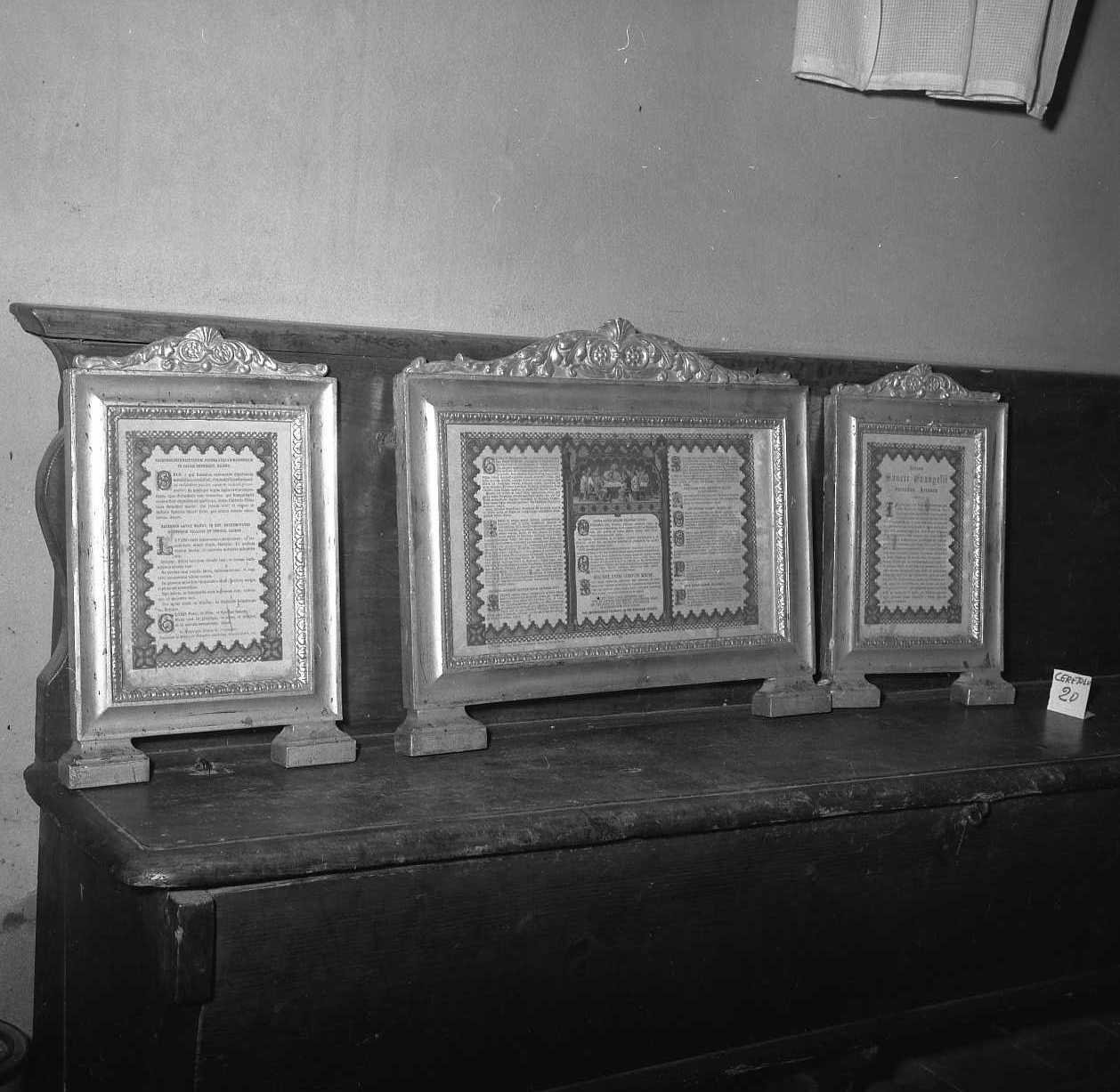 cartagloria, serie - bottega emiliana (sec. XIX)