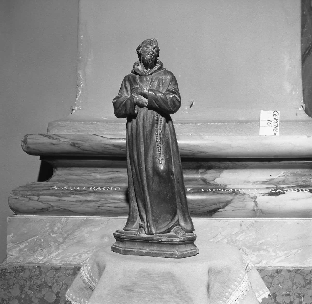 San Francesco d'Assisi (scultura) - bottega bolognese (sec. XVIII)