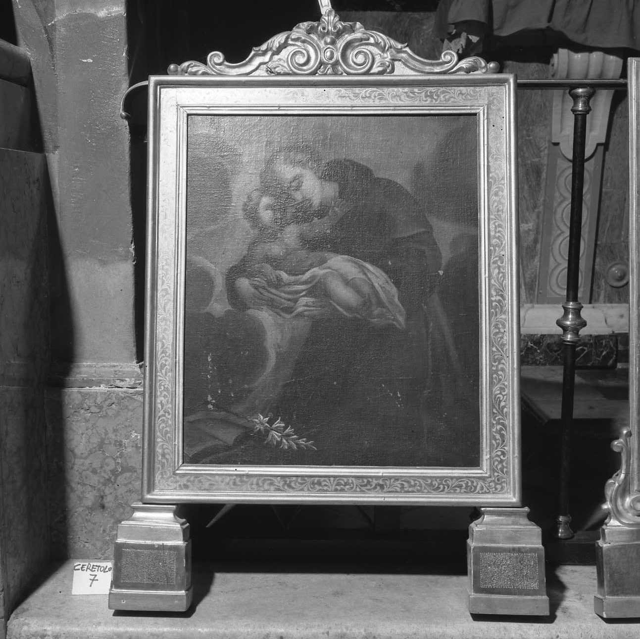 Sant'Antonio da Padova (quadro d'altare) - ambito emiliano (sec. XVIII)