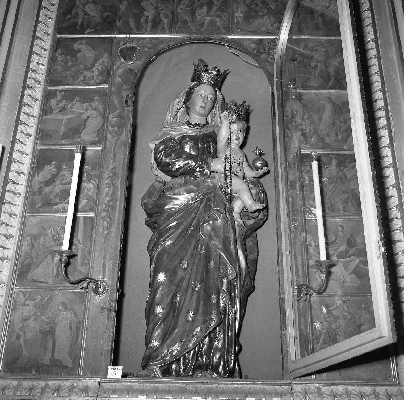 Madonna del Rosario (scultura) - bottega emiliana (sec. XVII)