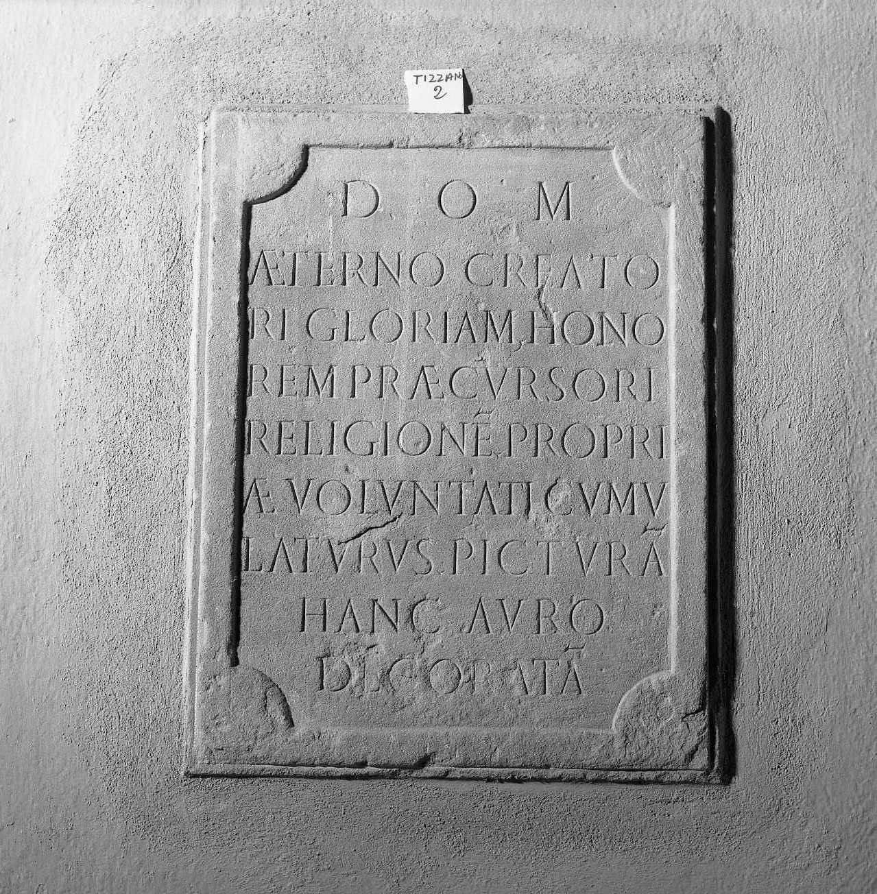 lapide - bottega emiliana (sec. XVIII)