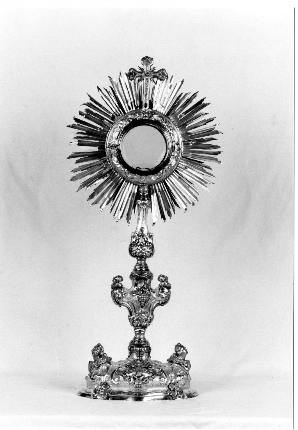 ostensorio - a raggiera - manifattura ferrarese (sec. XVIII)