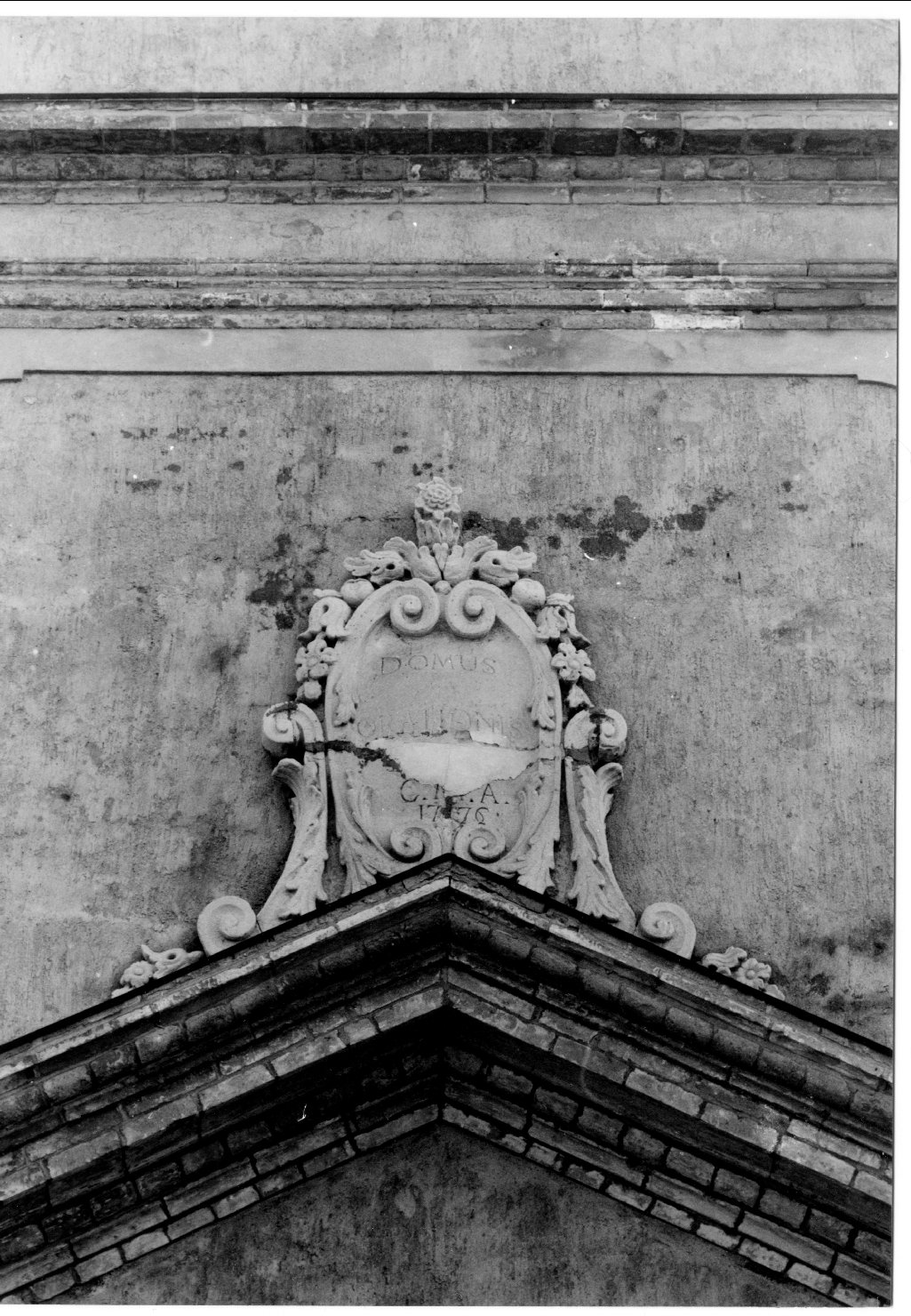 cartiglio (targa) - manifattura ferrarese (sec. XVIII)