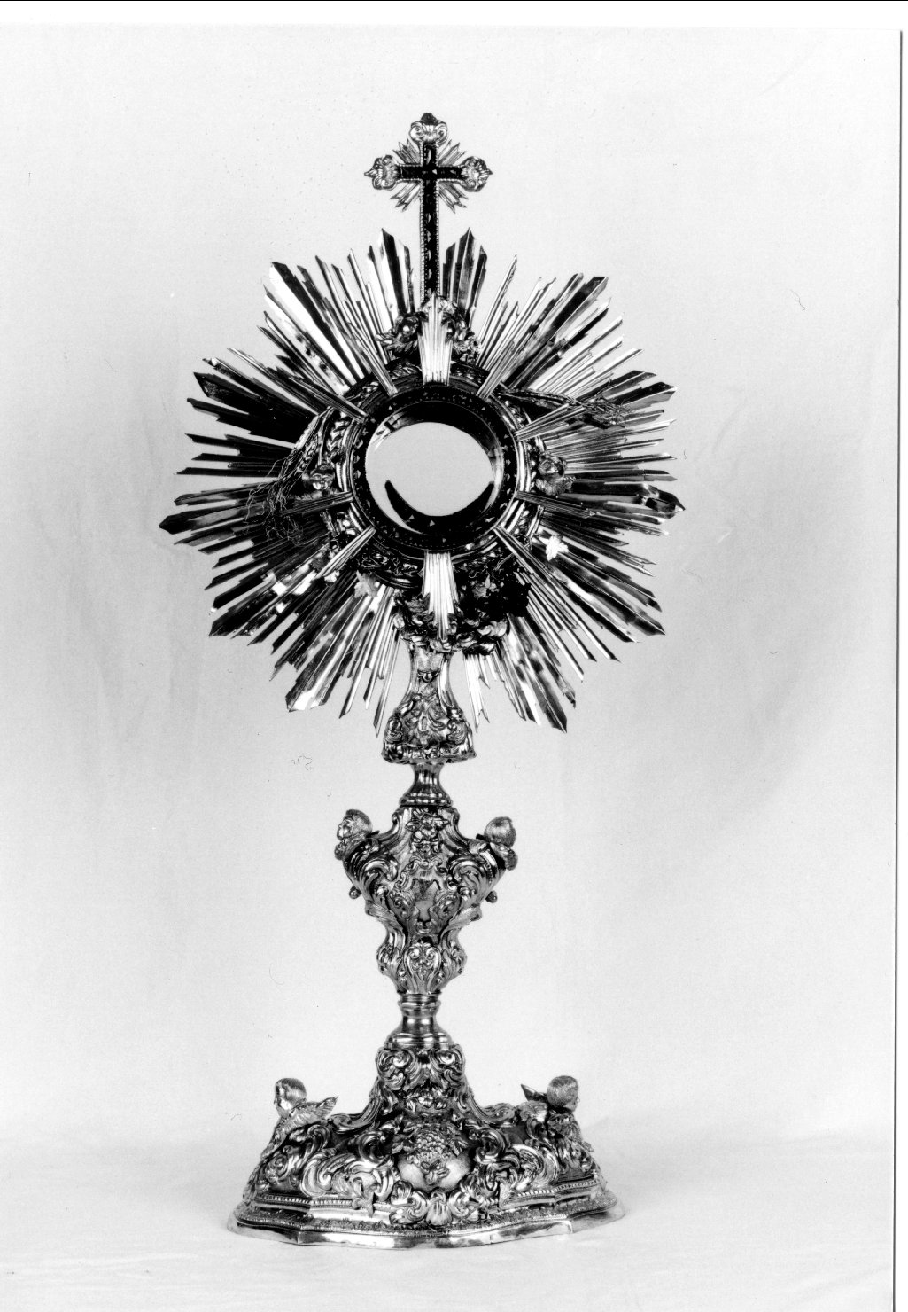 ostensorio - a raggiera - manifattura ferrarese (sec. XVIII)