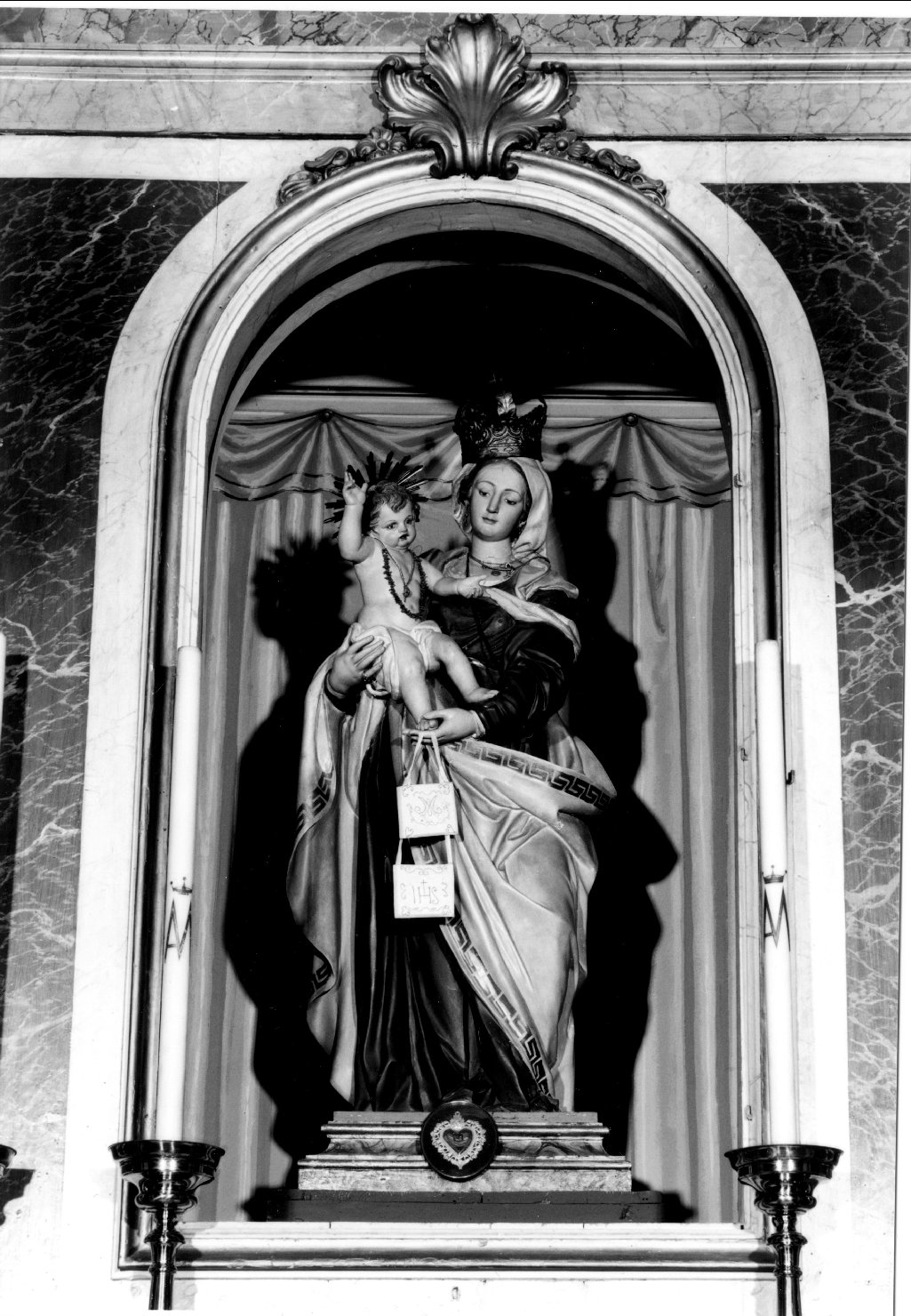 Madonna del Carmelo (statua) - bottega Ballanti Graziani (prima metà sec. XIX)