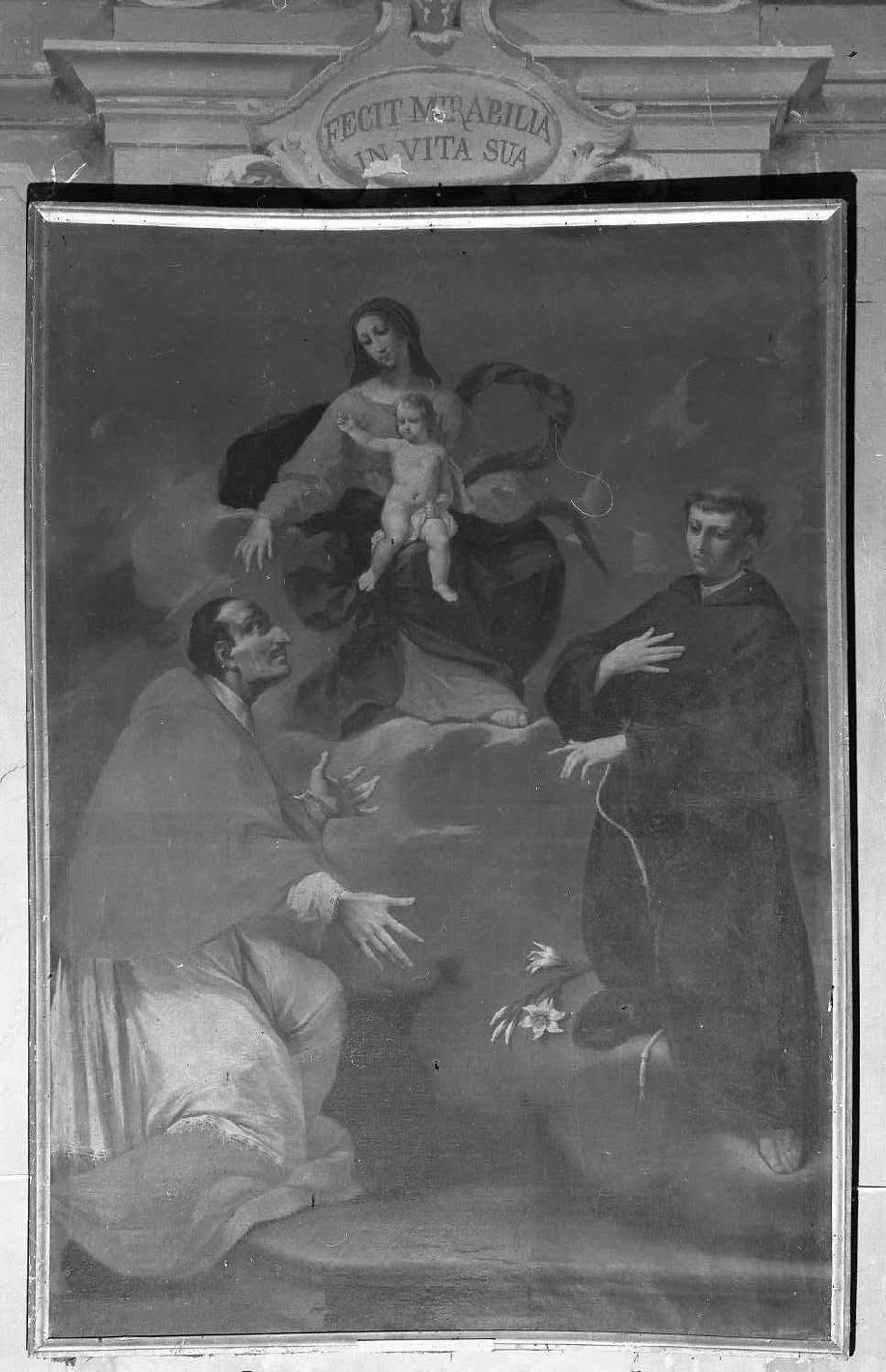 Madonna con Bambino e Santi (dipinto) di Casalini Torelli Lucia (sec. XVIII)