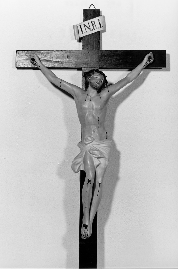 Cristo Crocifisso (scultura) - manifattura emiliana (sec. XIX)
