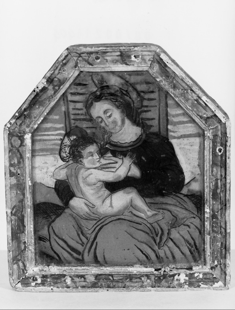 Madonna del latte (pace - a tavoletta) - manifattura emiliana (sec. XIX)