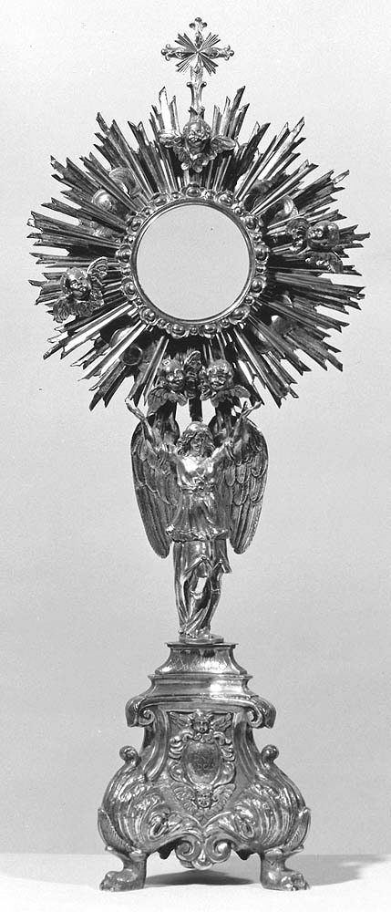 ostensorio - a raggiera - manifattura emiliana (sec. XVII)