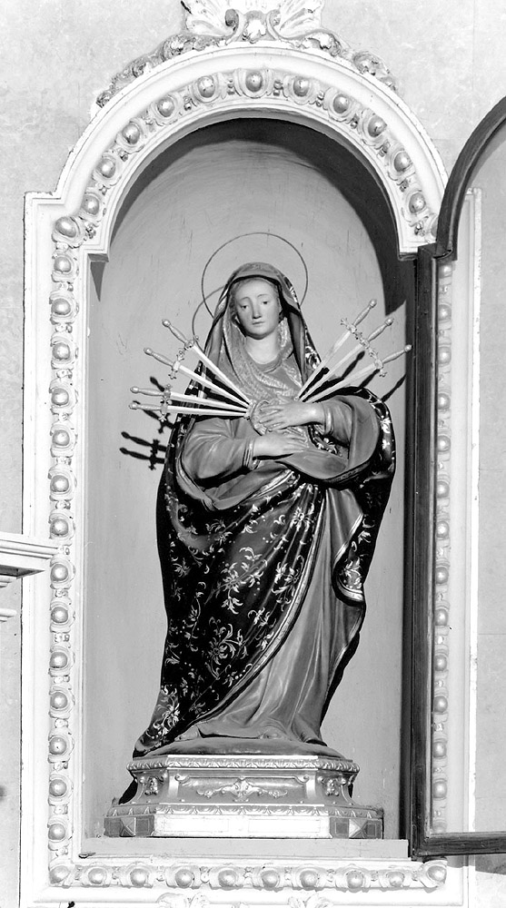 Madonna addolorata (statua) di Piò Domenico (attribuito) (sec. XVIII)