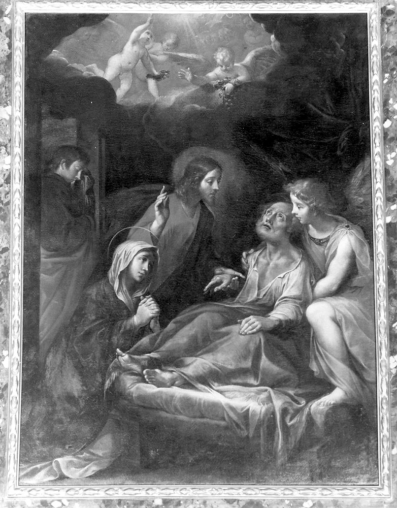 Morte di San Giuseppe (dipinto) di Reni Guido (scuola) (seconda metà sec. XVII)