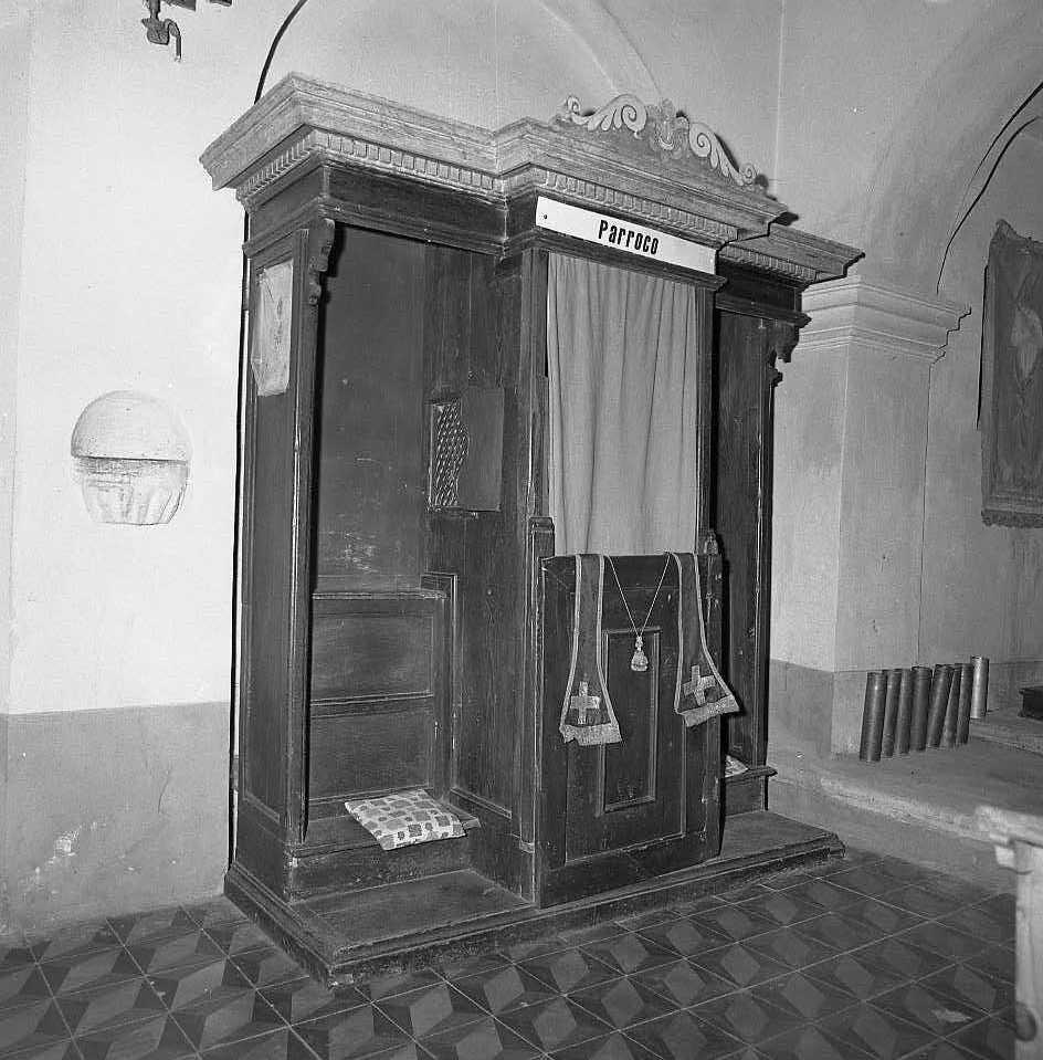 confessionale - bottega emiliana (metà sec. XVII)