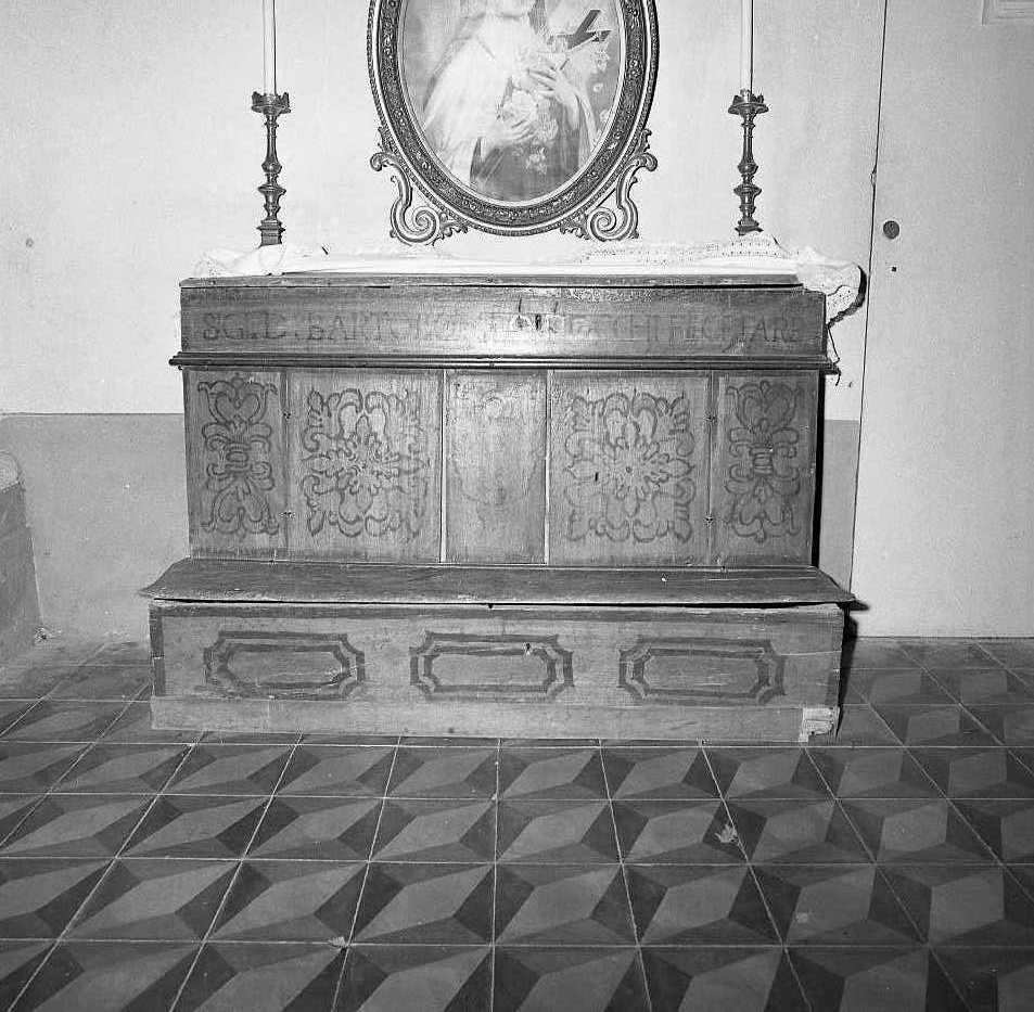 inginocchiatoio - bottega emiliana (sec. XVIII)