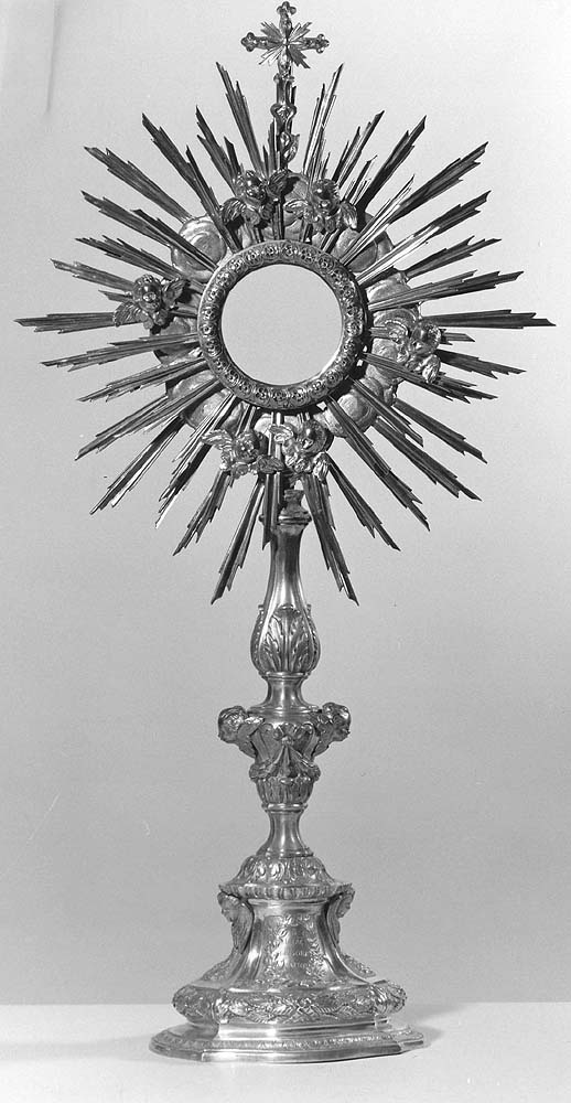 ostensorio - a raggiera - manifattura emiliana (sec. XVIII)