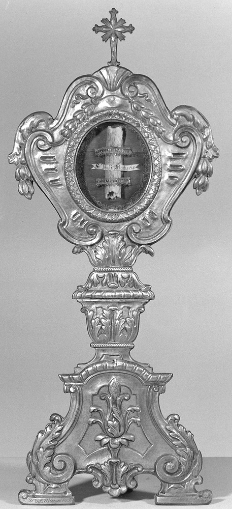 reliquiario - a ostensorio - manifattura emiliana (sec. XIX)