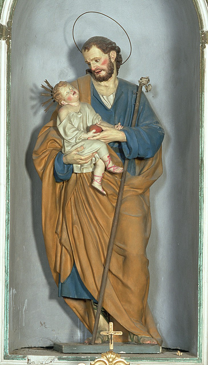 San Giuseppe e Gesù Bambino (statua) - bottega romagnola (metà sec. XIX)