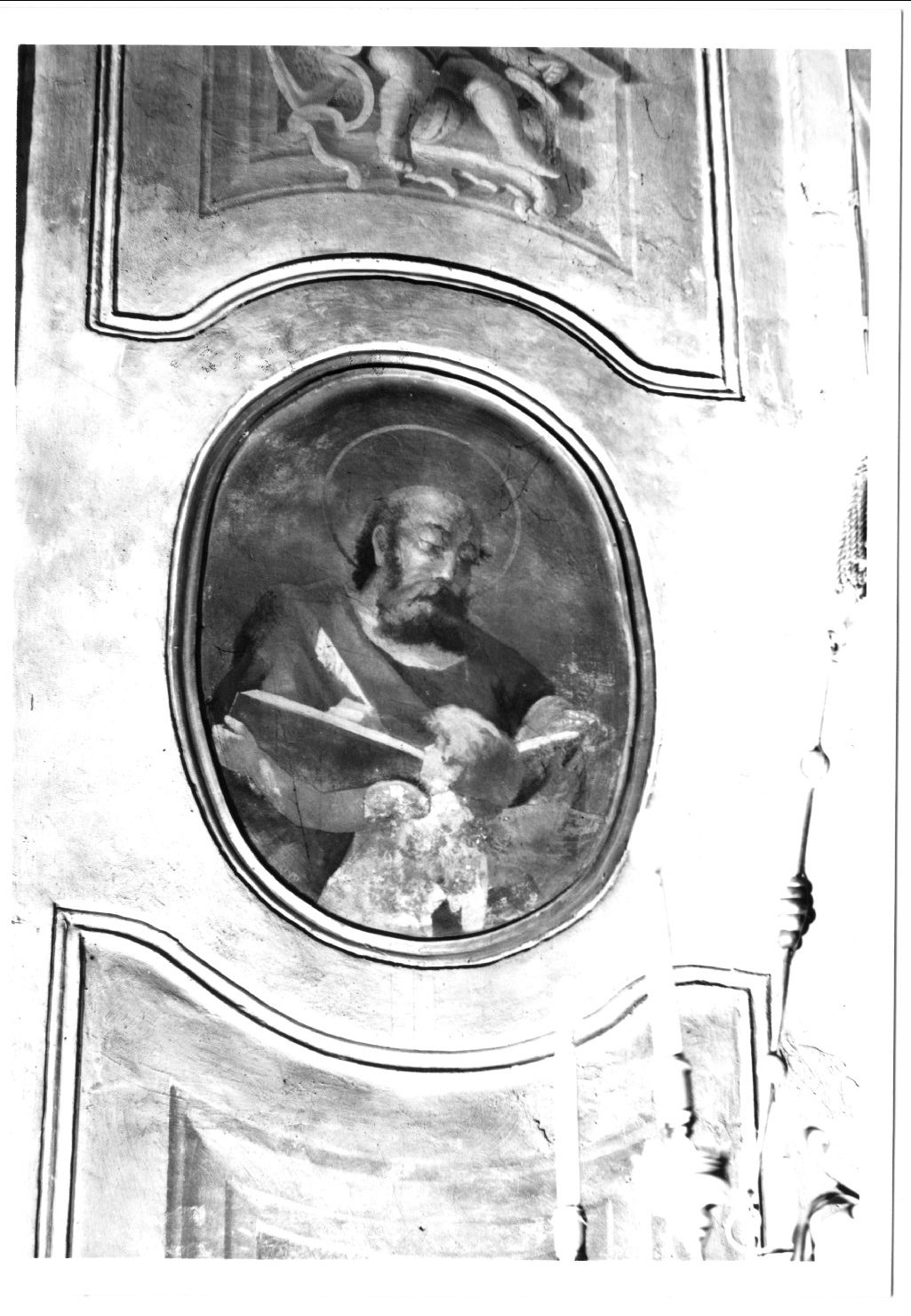 San Matteo e l'angelo (dipinto, elemento d'insieme) - ambito ferrarese (inizio sec. XX)