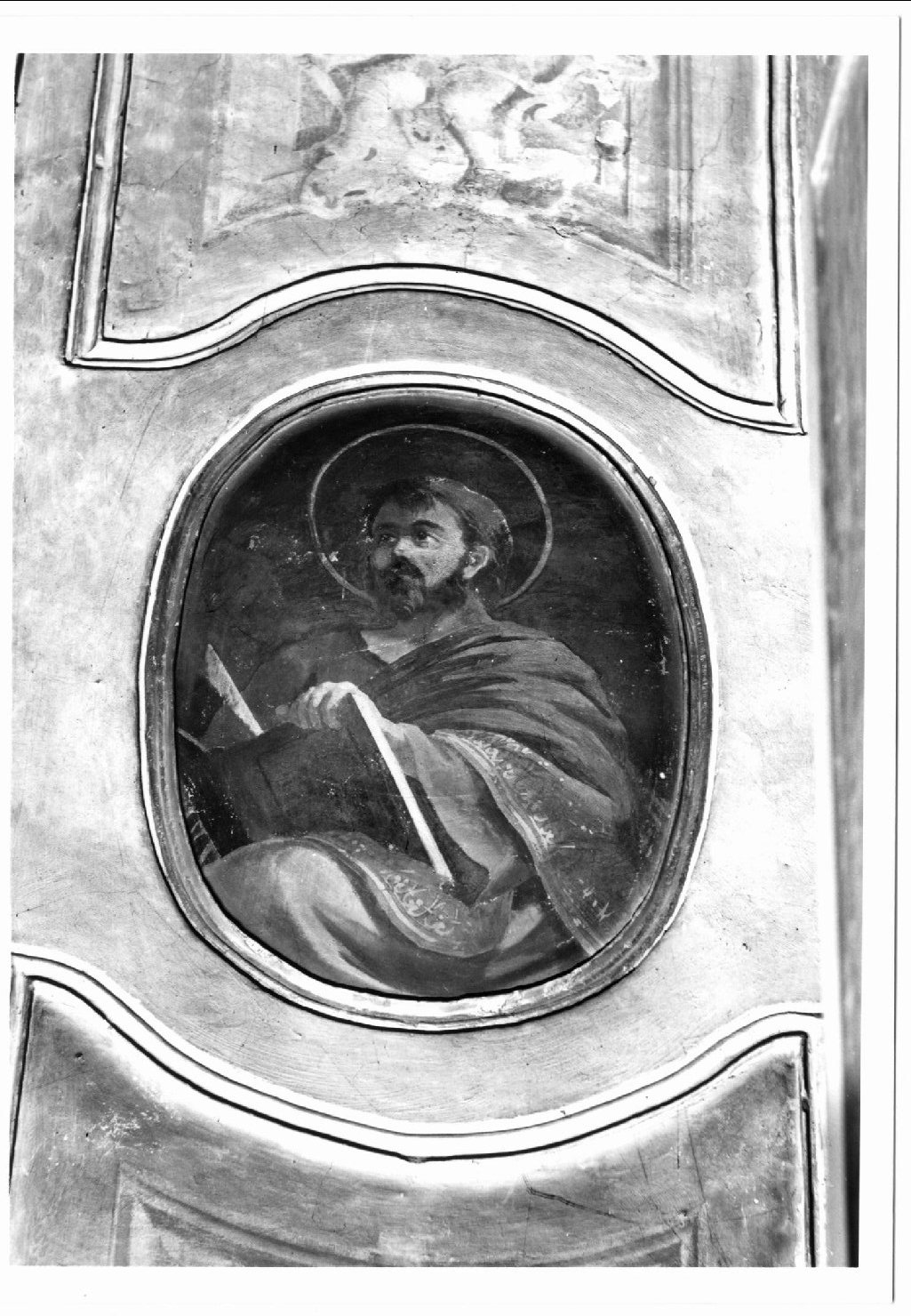 San Giovanni Evangelista (dipinto, complesso decorativo) - ambito ferrarese (inizio sec. XX)