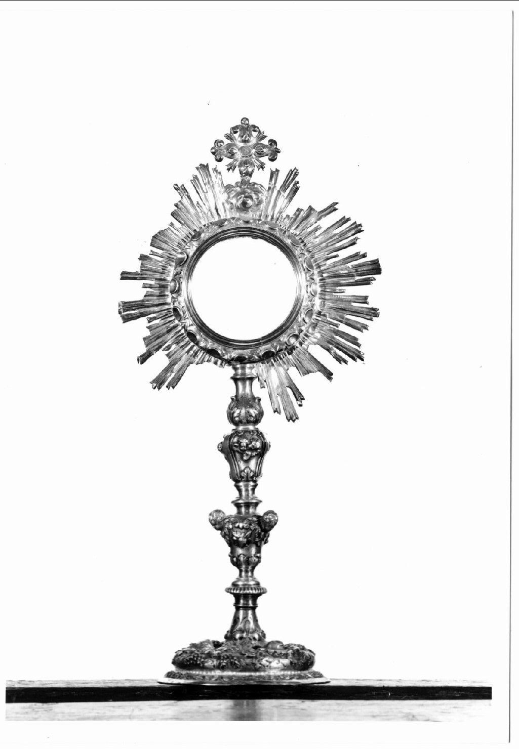 ostensorio - a raggiera - manifattura Italia settentrionale (prima metà sec. XIX)