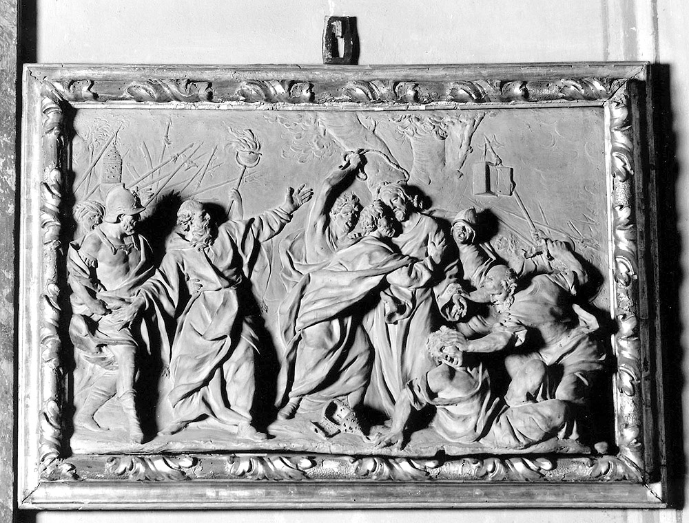 Tradimento di Giuda (rilievo) di Piò Angelo (sec. XVIII)