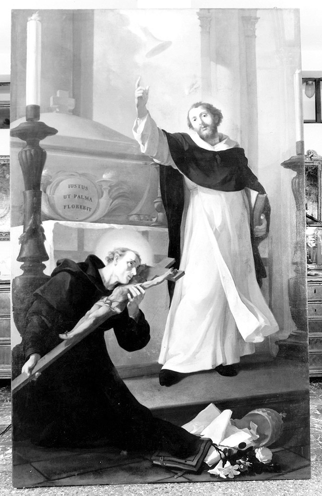 San Vincenzo Ferreri e San Filippo Benizi (dipinto) di Fancelli Pietro (attribuito) (sec. XVIII)