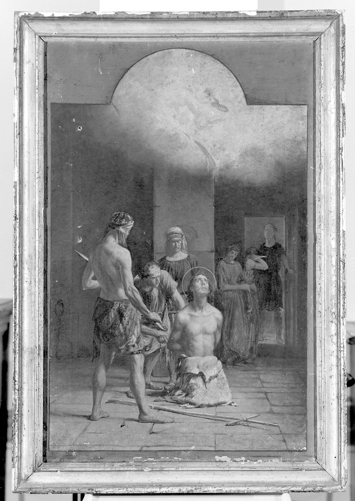 decapitazione di San Giovanni Battista (dipinto) di Boschi Achille (seconda metà sec. XIX)