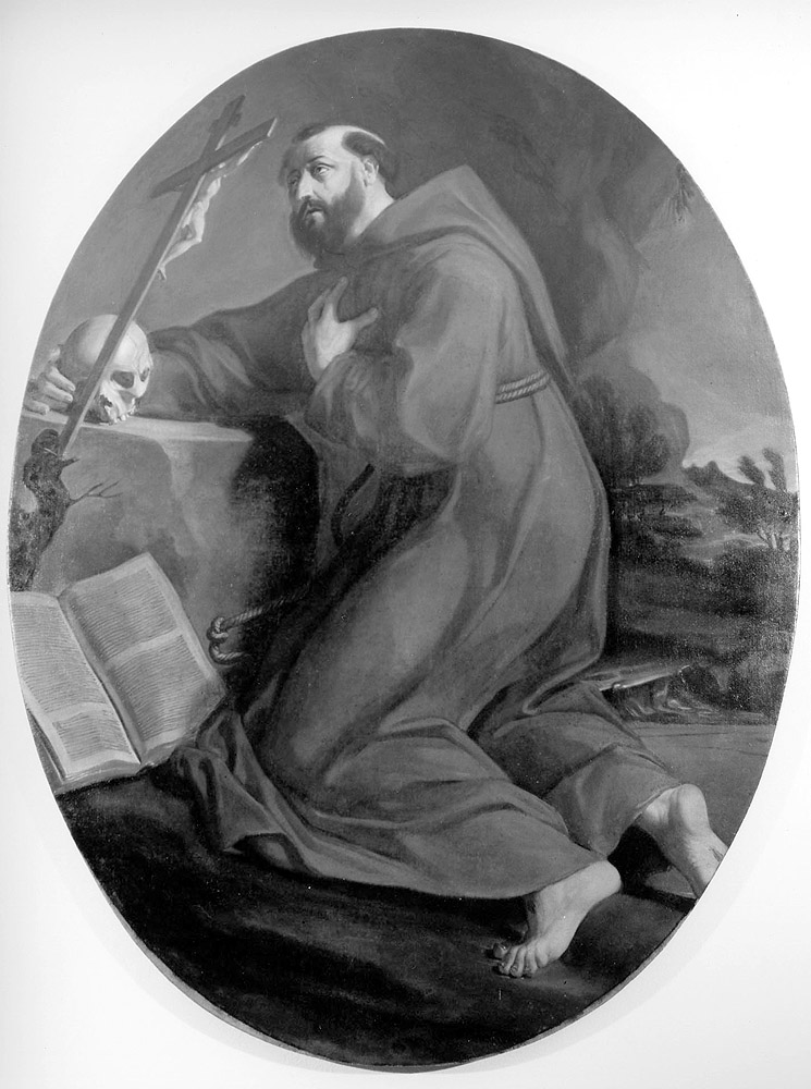 San Francesco (dipinto) di Bertuzzi Nicola detto Anconetano (attribuito) (seconda metà sec. XVIII)