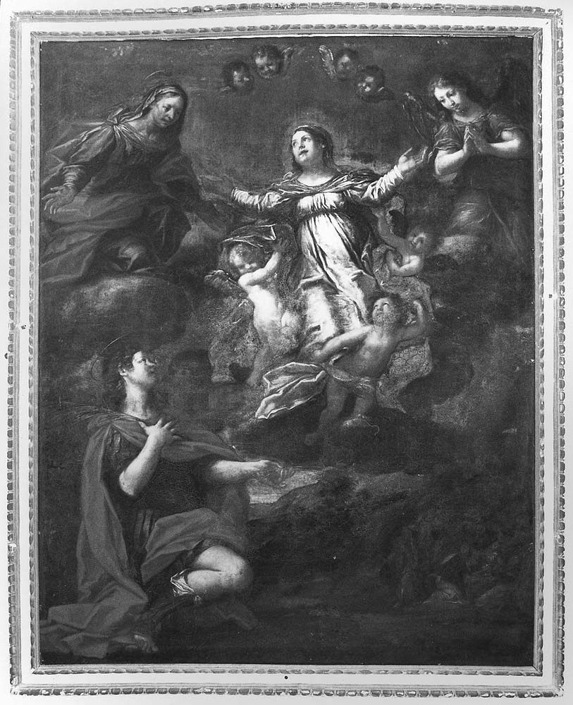 Madonna Assunta con Sant'Anna e San Pancrazio (dipinto) di Albani Francesco (prima metà sec. XVII)