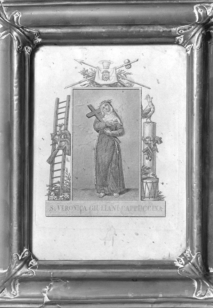Santa Veronica Giuliani (incisione) - ambito emiliano (seconda metà sec. XIX)