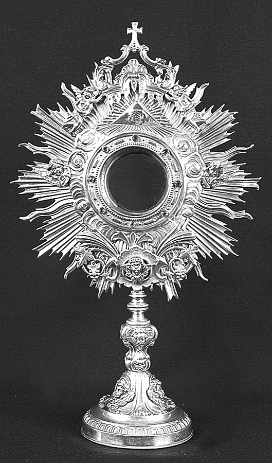 ostensorio - bottega emiliana (seconda metà sec. XIX)