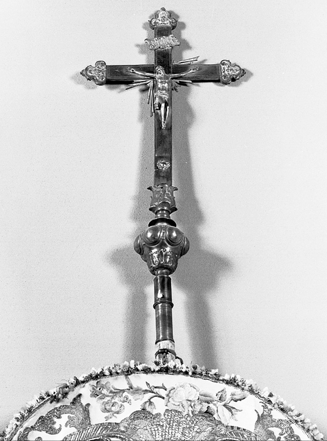 croce processionale, elemento d'insieme - bottega emiliana (fine/inizio secc. XVIII/ XIX)