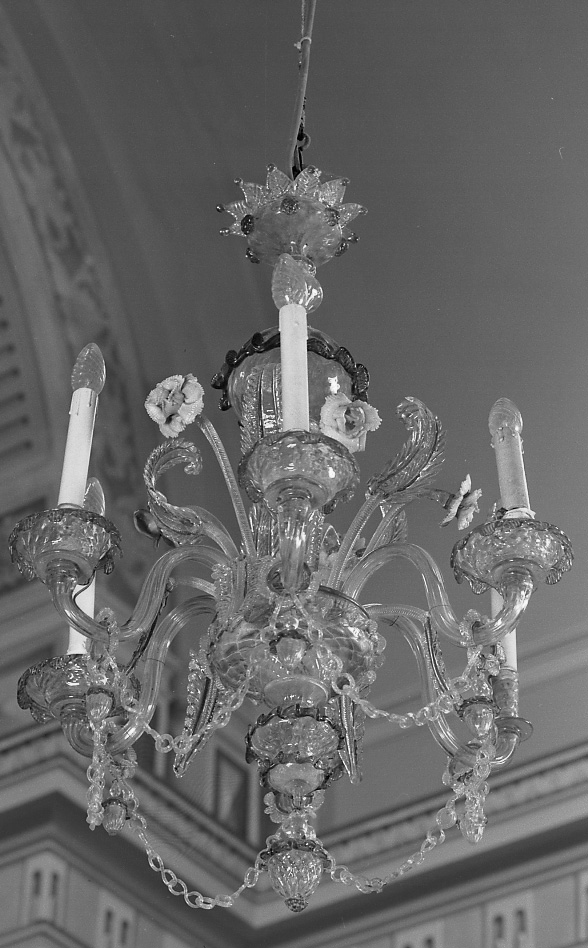 lampadario, serie - bottega veneziana (seconda metà sec. XVIII)