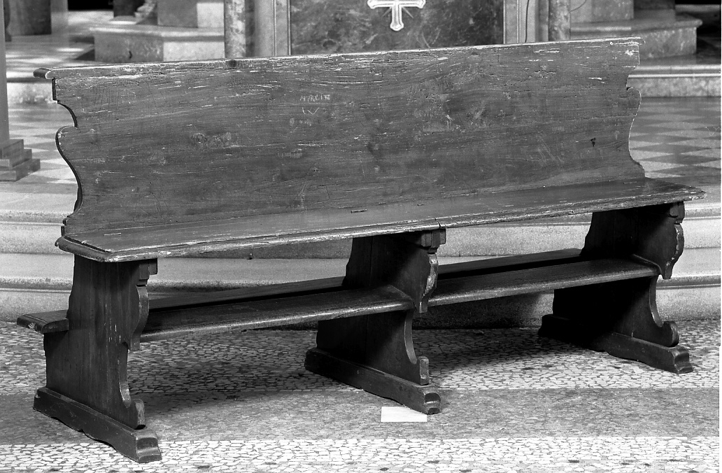 banco da chiesa, serie - bottega emiliana (primo quarto sec. XX)