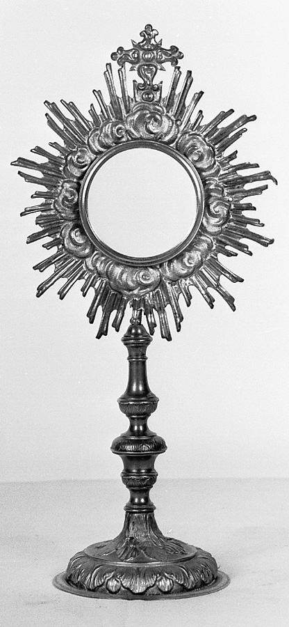 ostensorio - a raggiera - bottega emiliana (primo quarto sec. XIX)