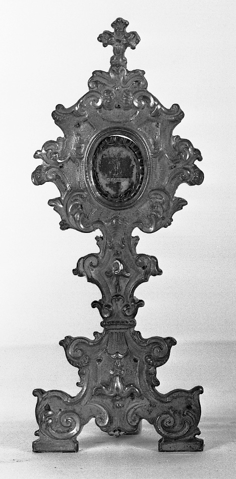 reliquiario - a ostensorio - bottega emiliana (primo quarto sec. XIX)