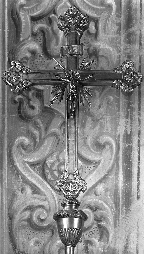croce processionale - bottega emiliana (seconda metà sec. XVIII)