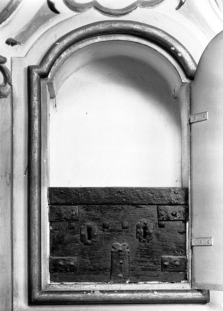 cassetta per elemosine - bottega emiliana (seconda metà sec. XIX)