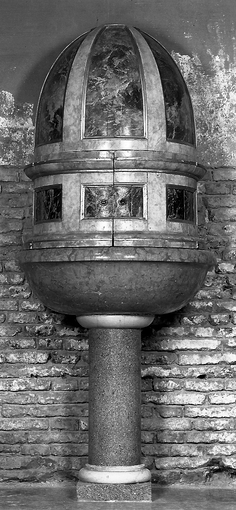 fonte battesimale - bottega emiliana (seconda metà sec. XIX)