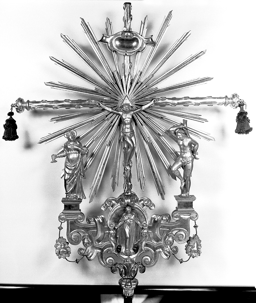 croce processionale - bottega emiliana (sec. XIX)